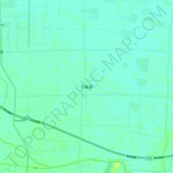 Yuji topographic map, elevation, terrain