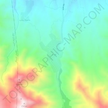 Fordo topographic map, elevation, terrain