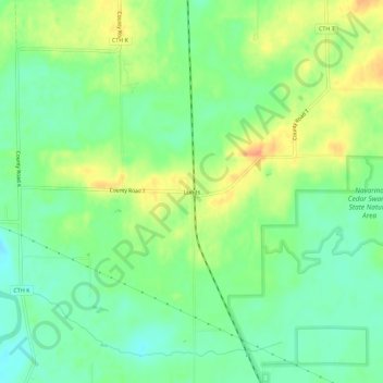 Lunds topographic map, elevation, terrain