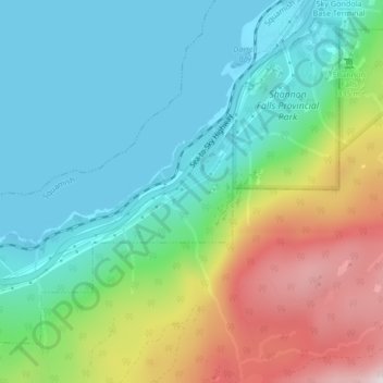 The Galapagos Islands Boulder topographic map, elevation, terrain