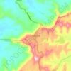 Saputara topographic map, elevation, terrain