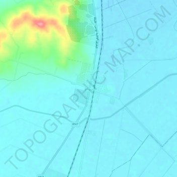 Chaouet topographic map, elevation, terrain