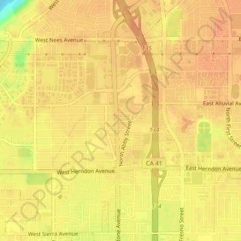 Pinedale topographic map, elevation, terrain