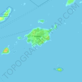Gräsken topographic map, elevation, terrain