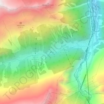 Abfrutt topographic map, elevation, terrain