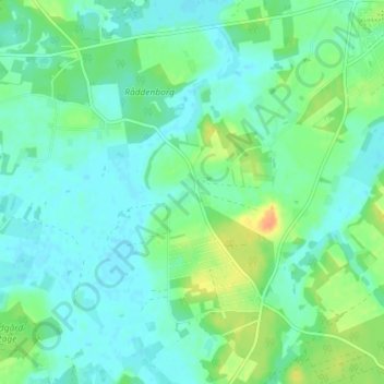 Ebdrup topographic map, elevation, terrain