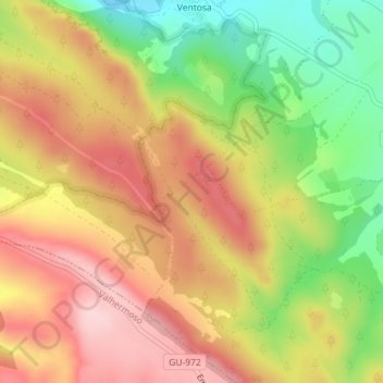 Los Coronados topographic map, elevation, terrain