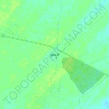 Boulal topographic map, elevation, terrain