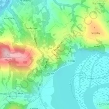 Just topographic map, elevation, terrain