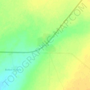 Bolbol topographic map, elevation, terrain