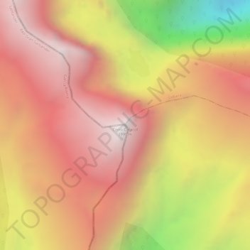 Cerro Caracol topographic map, elevation, terrain