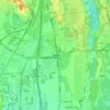 长阳镇 topographic map, elevation, terrain