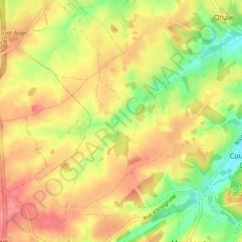 La Marache topographic map, elevation, terrain
