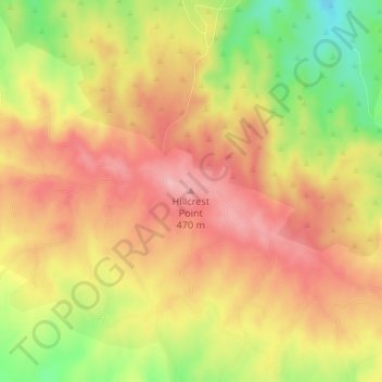 Hillcrest Point topographic map, elevation, terrain