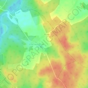 La Motte topographic map, elevation, terrain