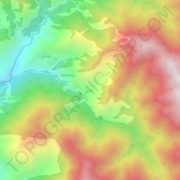 Kutli topographic map, elevation, terrain