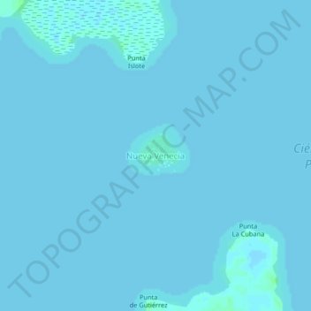 Nueva Venecia topographic map, elevation, terrain
