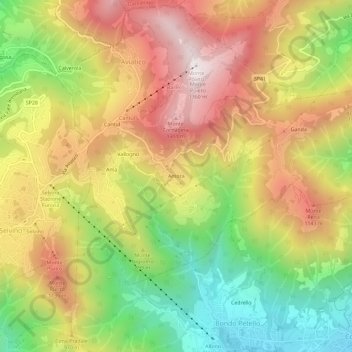 Amora topographic map, elevation, terrain