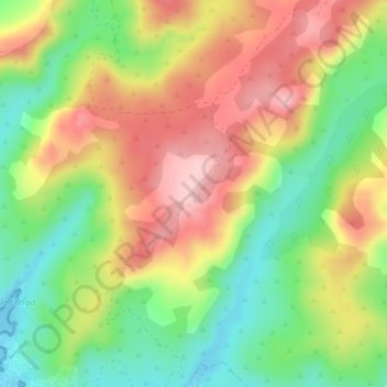 Punta di Canannaccia topographic map, elevation, terrain