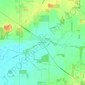 Westminster topographic map, elevation, terrain