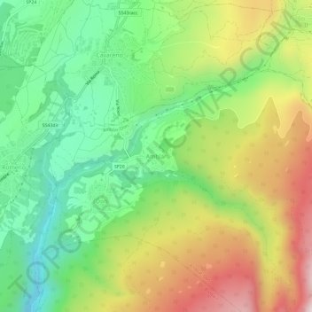 Amblar topographic map, elevation, terrain
