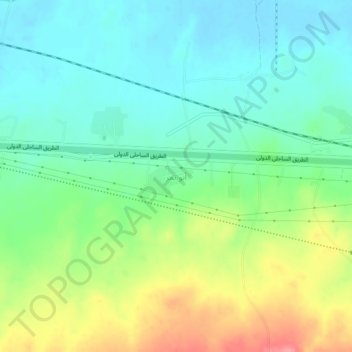Abu Tamr topographic map, elevation, terrain