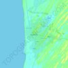 Nouakchott topographic map, elevation, terrain