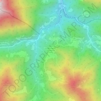 Zell-Mitterwinkel topographic map, elevation, terrain