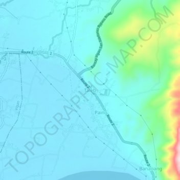 Taleb topographic map, elevation, terrain