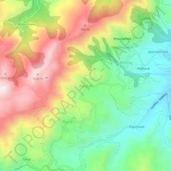 Rogdia topographic map, elevation, terrain