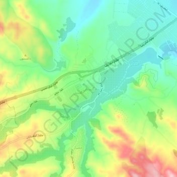 Golestan topographic map, elevation, terrain