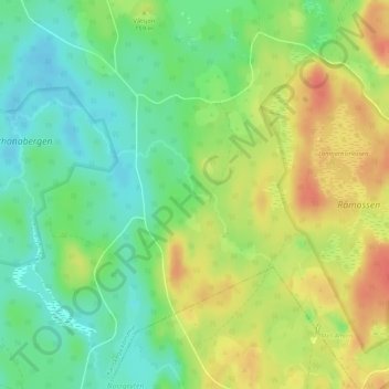 Niagra topographic map, elevation, terrain