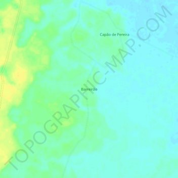 Barreirão topographic map, elevation, terrain