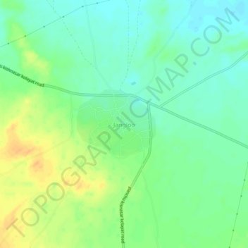 Jangloo topographic map, elevation, terrain