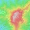 妙峰山 topographic map, elevation, terrain