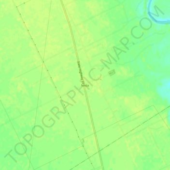 Nada topographic map, elevation, terrain