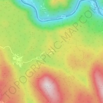 Razdrto topographic map, elevation, terrain