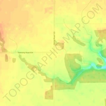 Bear Canyon topographic map, elevation, terrain