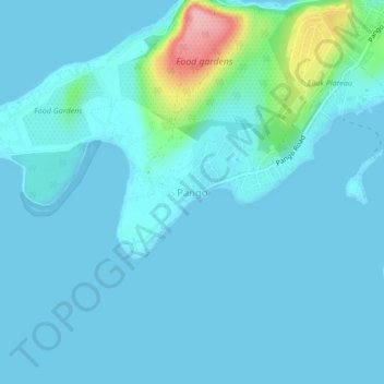 Pango topographic map, elevation, terrain