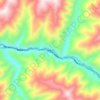 梭磨乡 topographic map, elevation, terrain