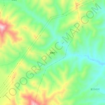 阳坡村 topographic map, elevation, terrain