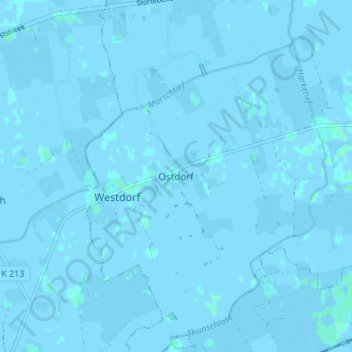 Ostdorf topographic map, elevation, terrain