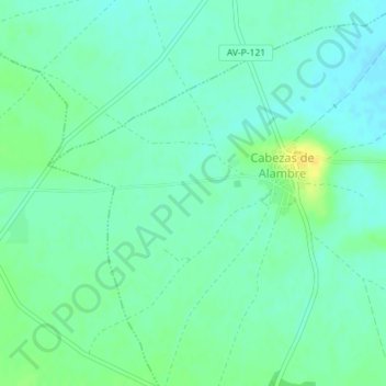 Sendero topographic map, elevation, terrain