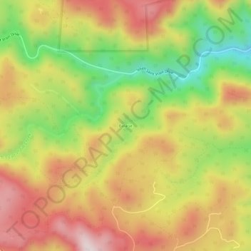 Balarat topographic map, elevation, terrain