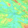 Punalur topographic map, elevation, terrain