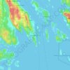 Langesund topographic map, elevation, terrain