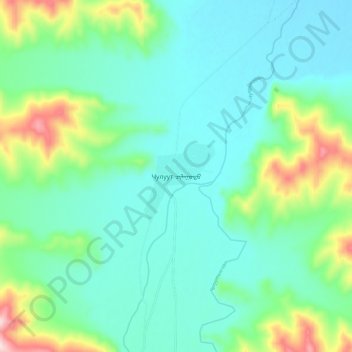 Chuluut topographic map, elevation, terrain