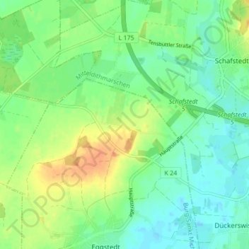 Eggstedter Holz topographic map, elevation, terrain