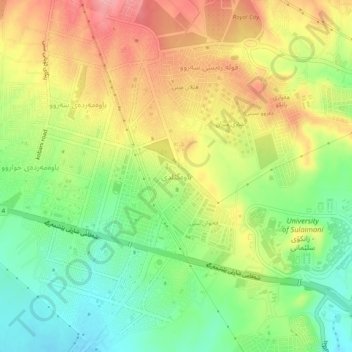 Bawageldy topographic map, elevation, terrain