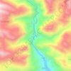 Xiaba topographic map, elevation, terrain